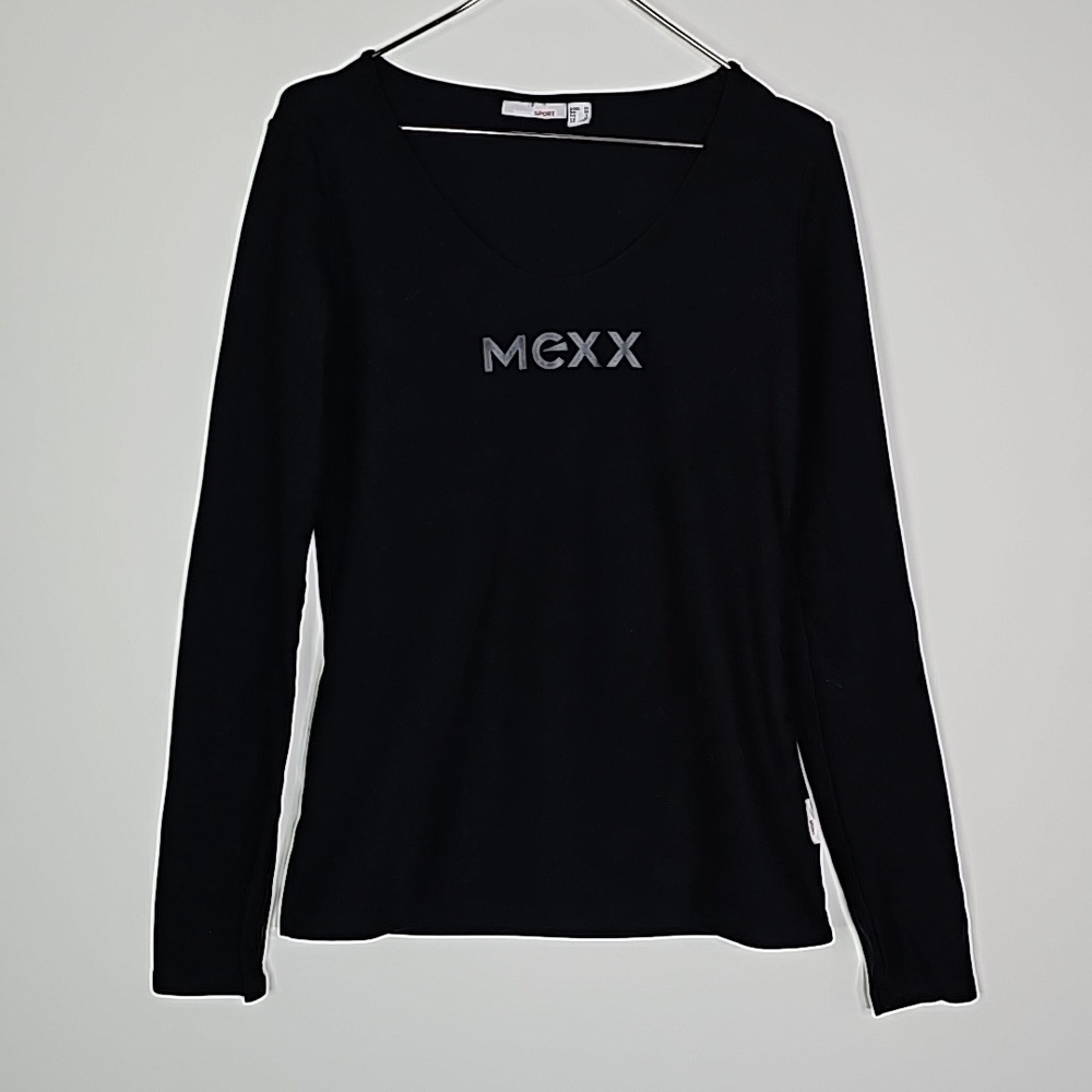 Mexx sport medium black athletic long sleeve shirt